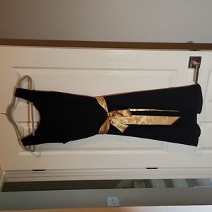 🎉Coldwater Creek - Golden Sash A Line Dress - sz 10